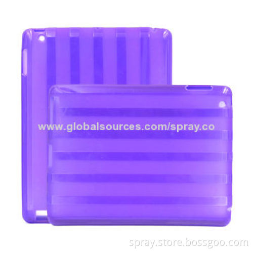 Smart Covers/Compatible Soft Gel TPU Back Cases for iPad 3, 2, Customized Colors Available